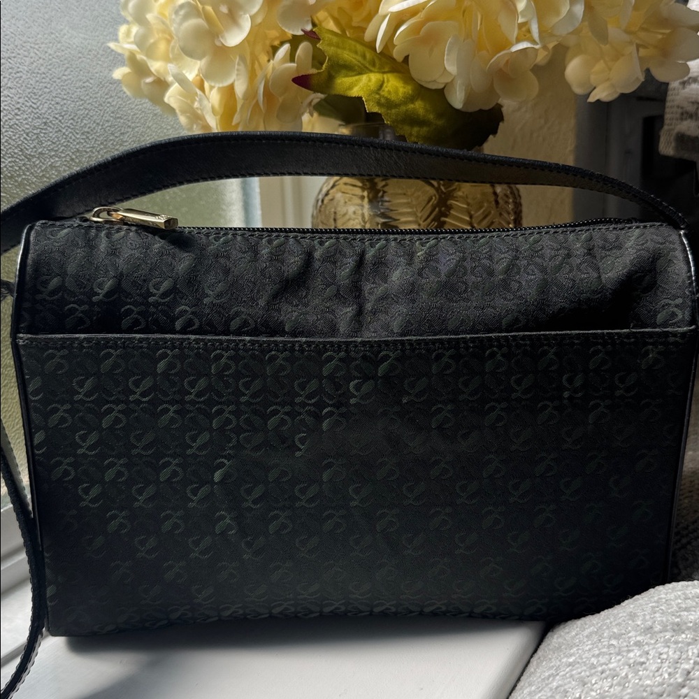 Loewe Black And Green Patterned Shoulder Bag - image 2